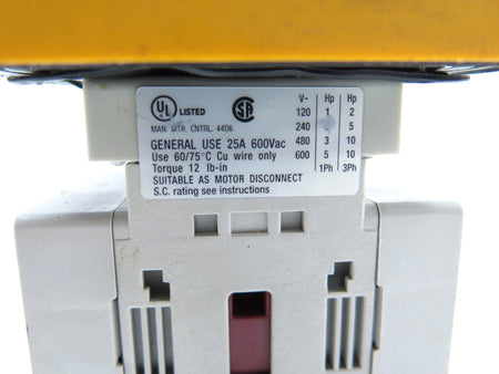 Allen-Bradley 194E-E25-1753 Serial B IEC/EN 60947-3 - 50/60Hz Switch - Advance Operations
