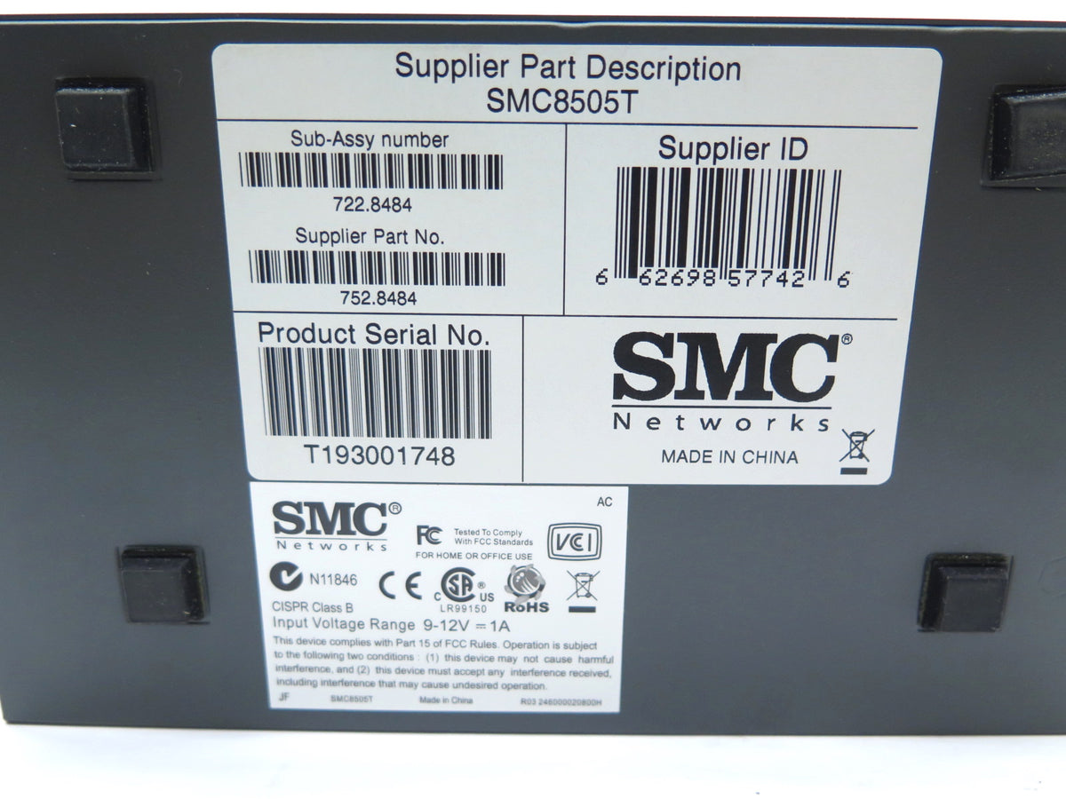SMC EzSwitch 8505T SMC8505T 5-Port 10/100/1000 Ethernet Switch - Advance Operations
