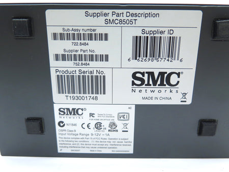 SMC EzSwitch 8505T SMC8505T 5-Port 10/100/1000 Ethernet Switch - Advance Operations