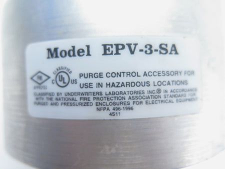 Pepperl+Fuchs EPV-3-SA Purge Control Vent - Advance Operations