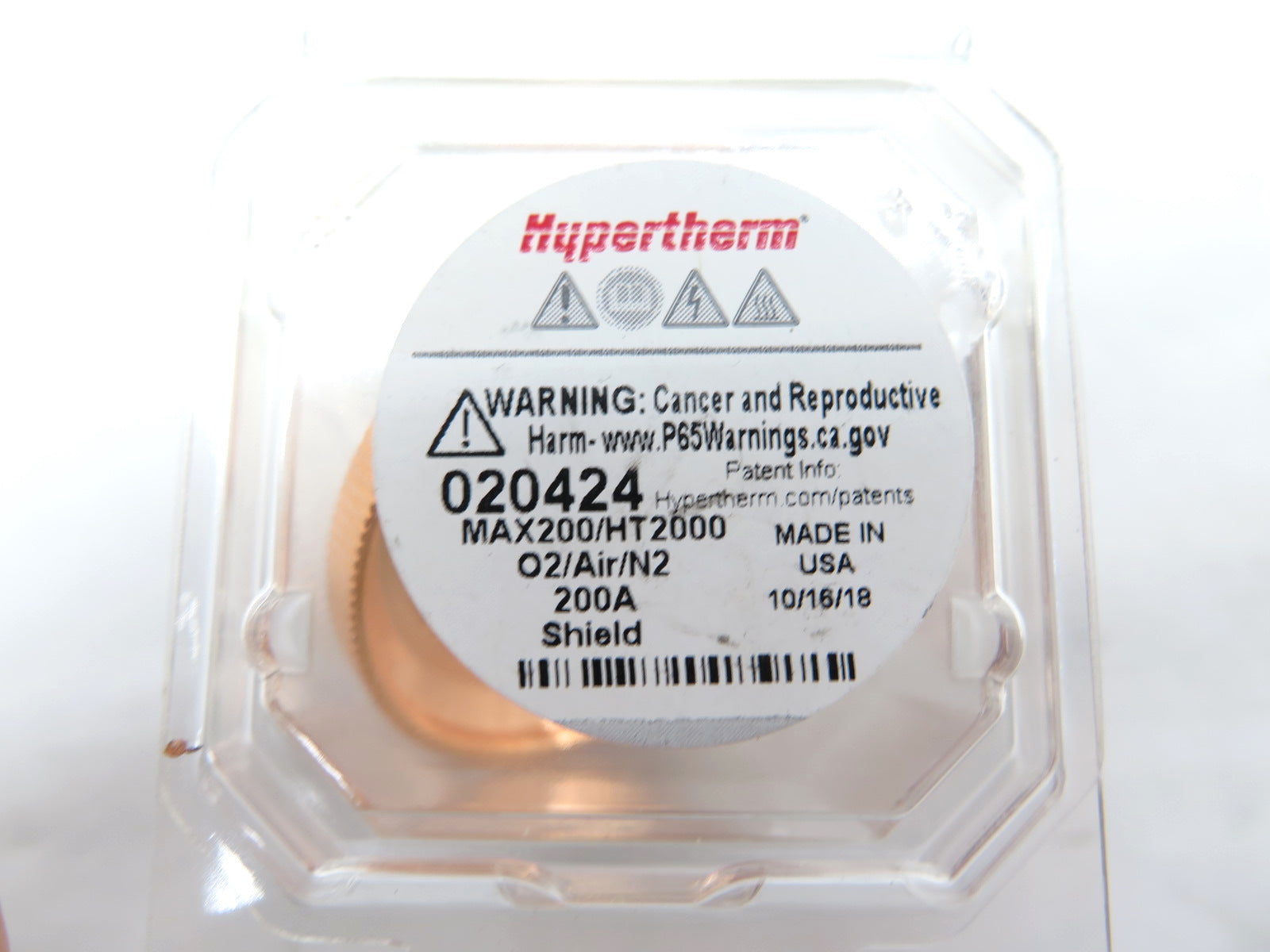 Hypertherm 020424 Plasma Cutter Shield Cap - Advance Operations