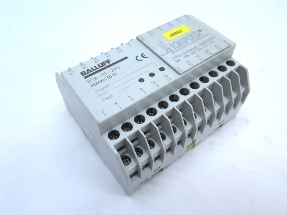 Balluff BTM-H1-240 Interface Module - Advance Operations