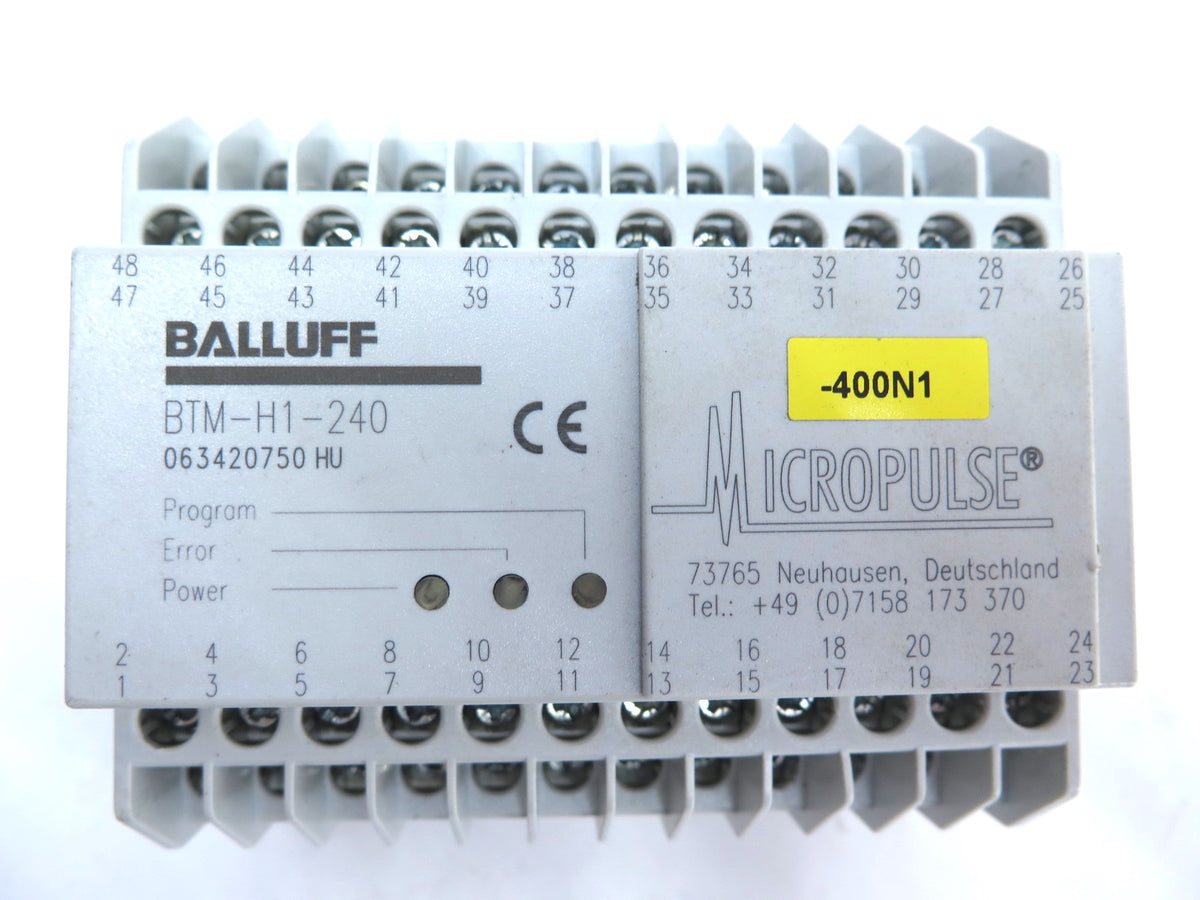 Balluff BTM-H1-240 Interface Module - Advance Operations