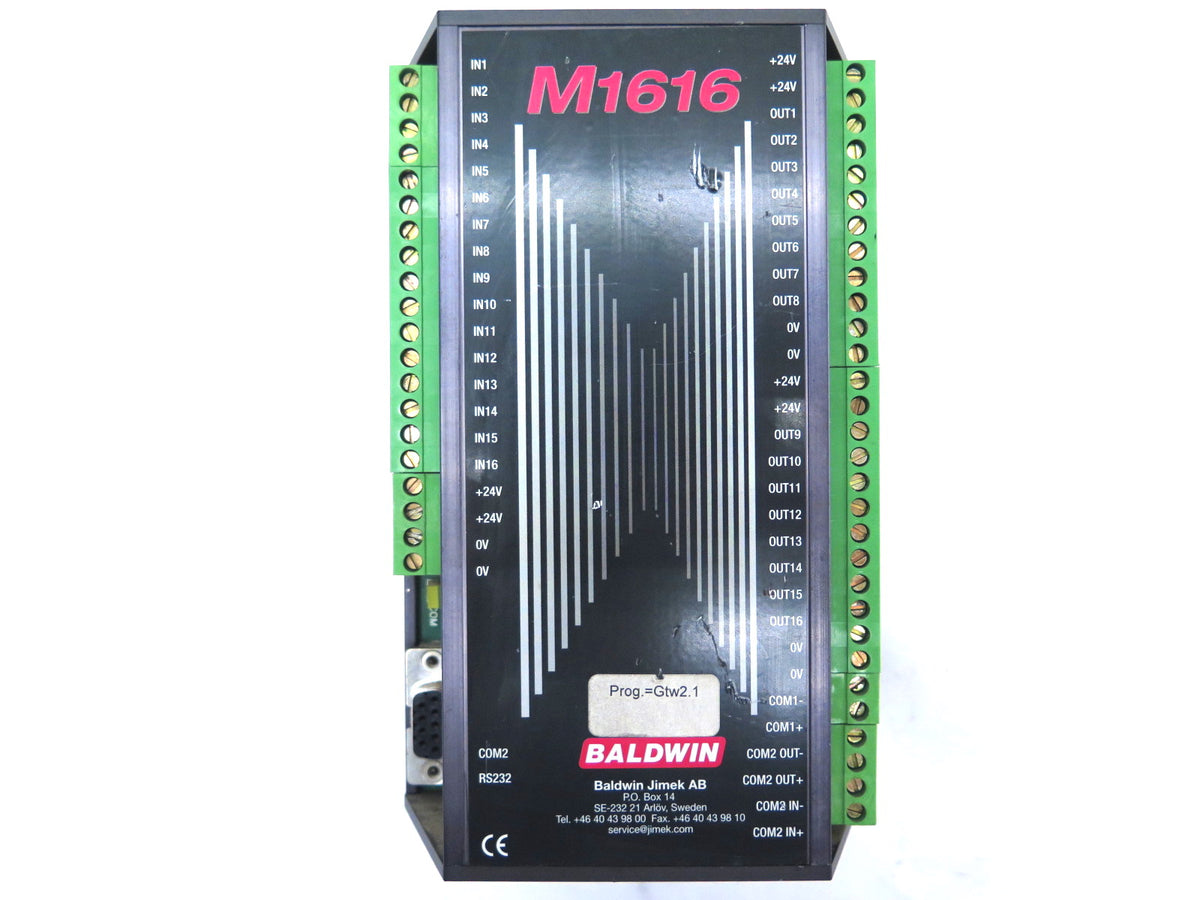 Baldwin M1616 Control Module COM2 RS232 - Advance Operations