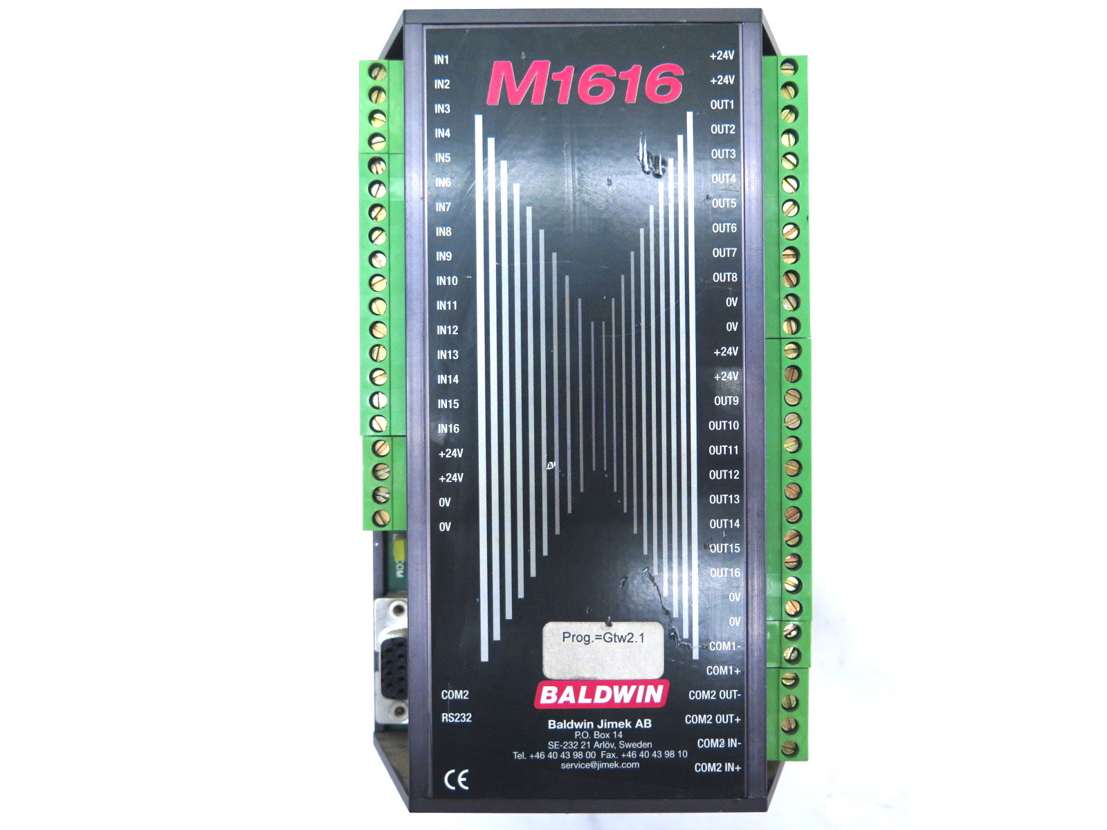 Baldwin M1616 Control Module COM2 RS232 - Advance Operations