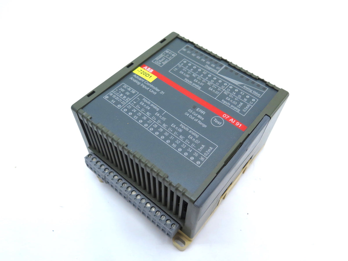 ABB 07 AI 91 Advant Controller 31 Analog Input Unit - Advance Operations