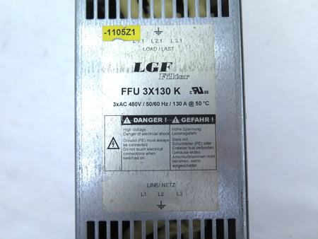LGF Line Filter FFU 3X130 K Line Filter - Advance Operations