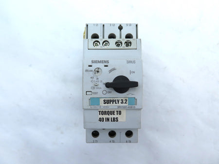 Siemens 3RV1031-4GB10 Molded Case Circuit Breaker - Advance Operations