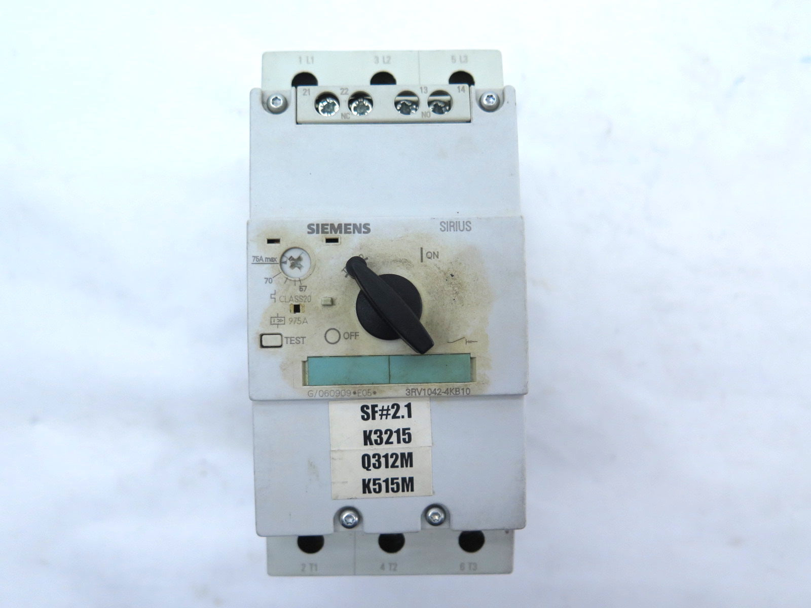 Siemens 3RV1042-4KB10 Motor Starter Protector Adjustable Circuit Breaker - Advance Operations