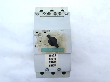 Siemens 3RV1042-4KB10 Motor Starter Protector Adjustable Circuit Breaker - Advance Operations