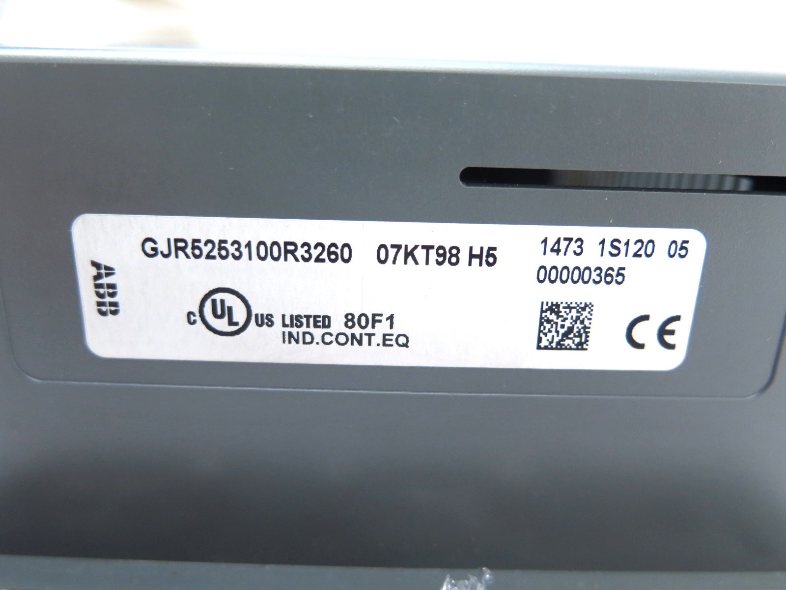 ABB GJR5253100R3260 07KT98 H5 Programmable Controler KBA L0055958 - Advance Operations