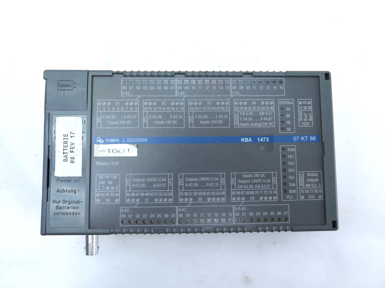 ABB GJR5253100R3260 07KT98 H5 Programmable Controler KBA L0055958 - Advance Operations