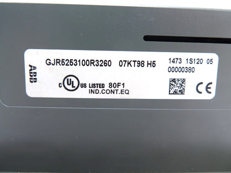 ABB GJR5253100R3260 07KT98 H5 Programmable Controler KBA L0055958 - Advance Operations
