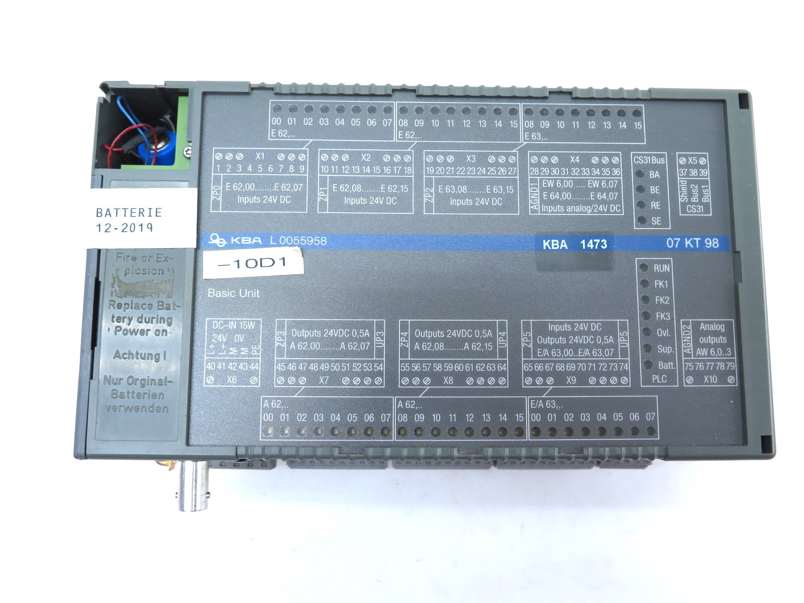 ABB GJR5253100R3260 07KT98 H5 Programmable Controler KBA L0055958 - Advance Operations