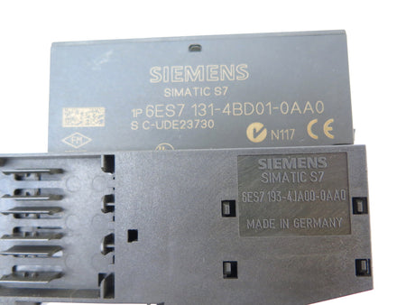 Siemens 6ES7 193-4JA00-0AA0 6ES7 131-4BD01-0AA0 Simatic S7 Set of 3 Modules - Advance Operations