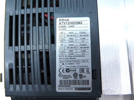 Schneider ATV12H055M2 Altivar Variable Speed Drive - Advance Operations