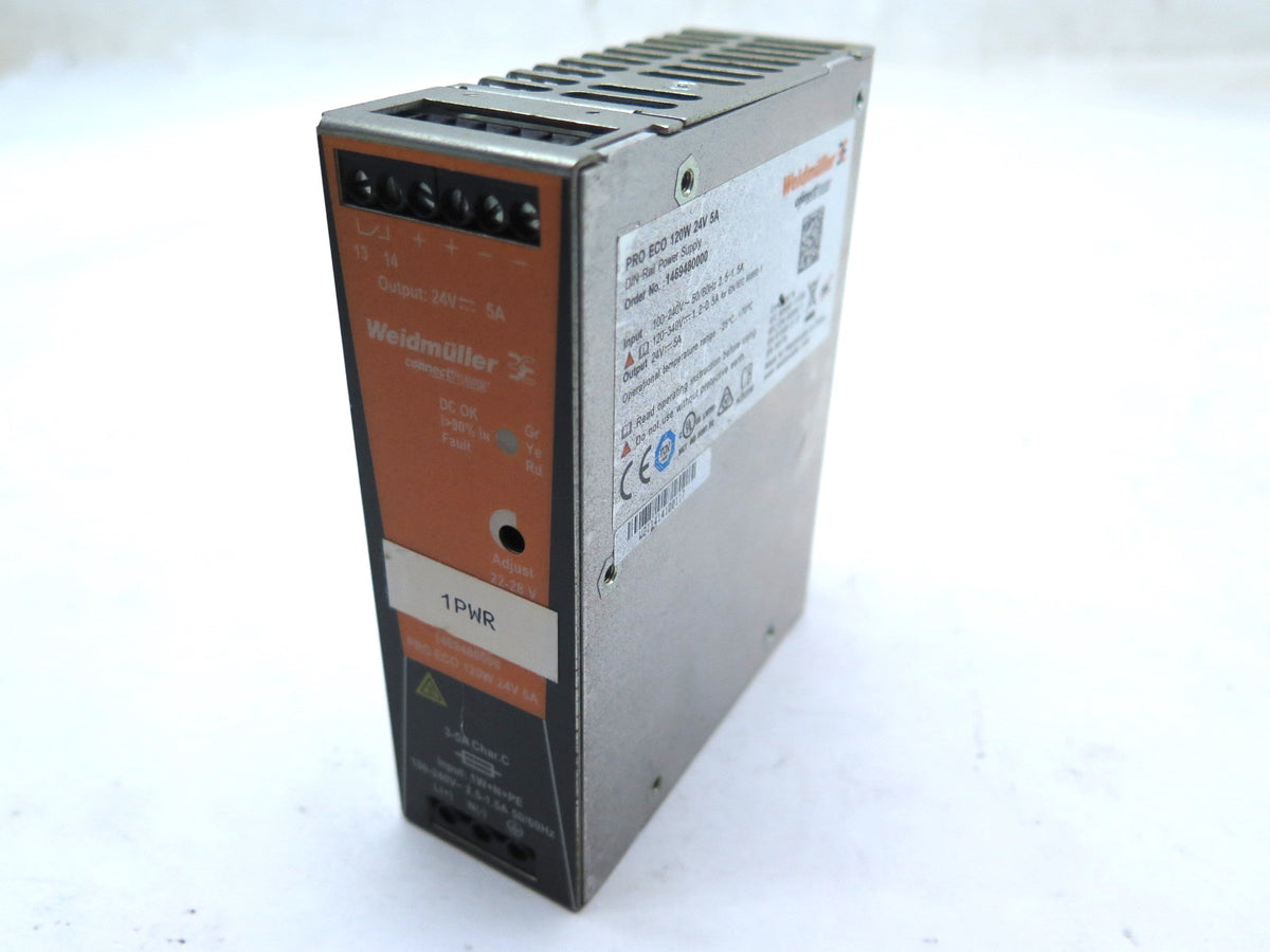 Weidmuller 1469480000 PRO ECO 120W 24V 5A Power Supply - Advance Operations
