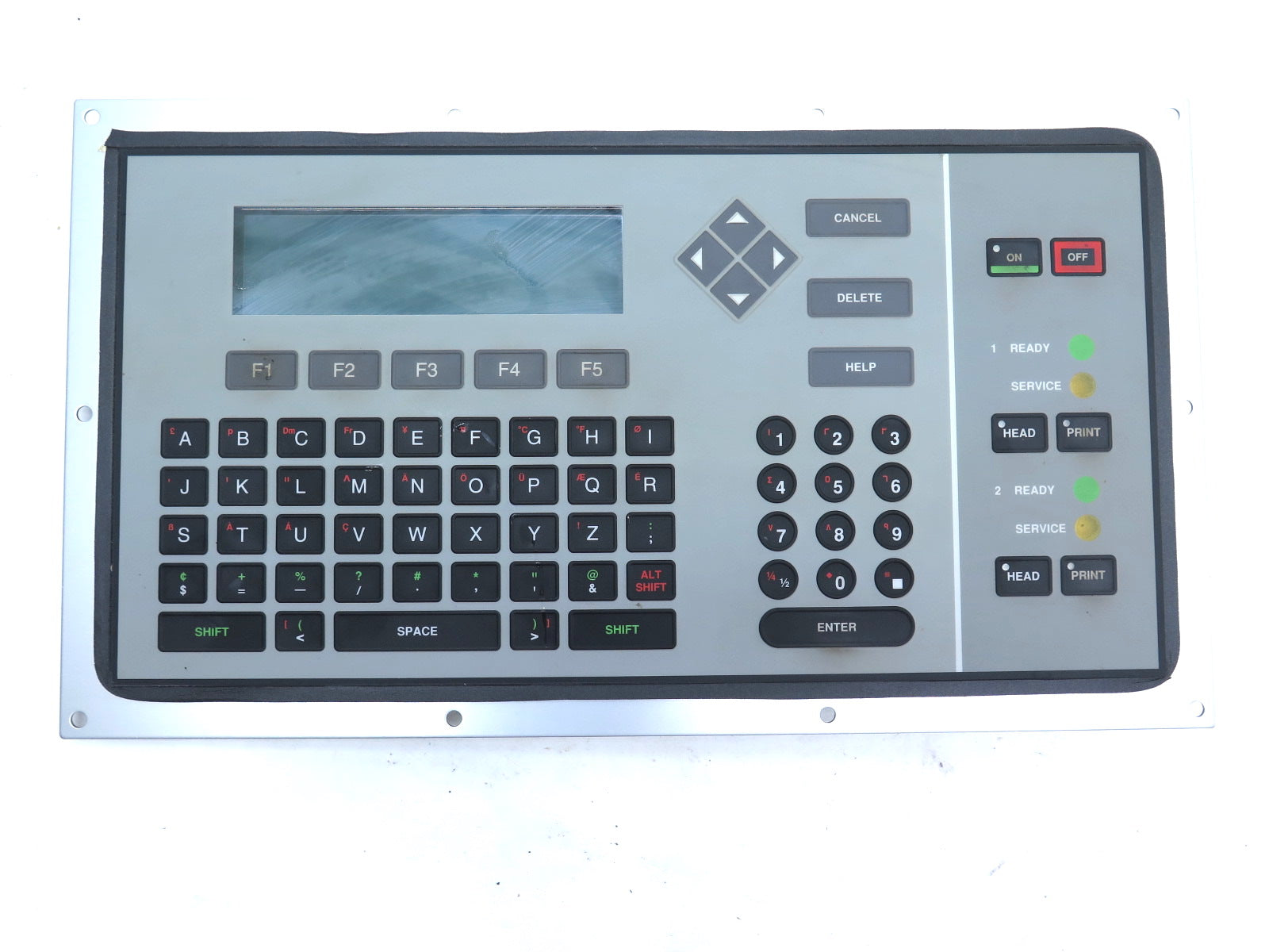 VideoJet 9370-01179-302/A 371677-01/B Model:PKD Operator Interface Panel - Advance Operations