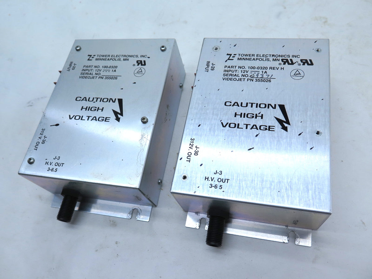 Tower Electronics 100-0320 Power Supply 12V - 1A - LOT OF 2 - Advance Operations