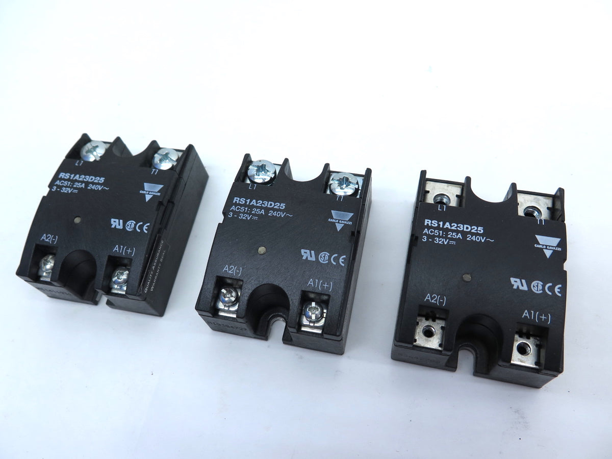 Carlo Gavazzi RS1A23D25 Solid State Relay - LOT OF 3 - Advance Operations