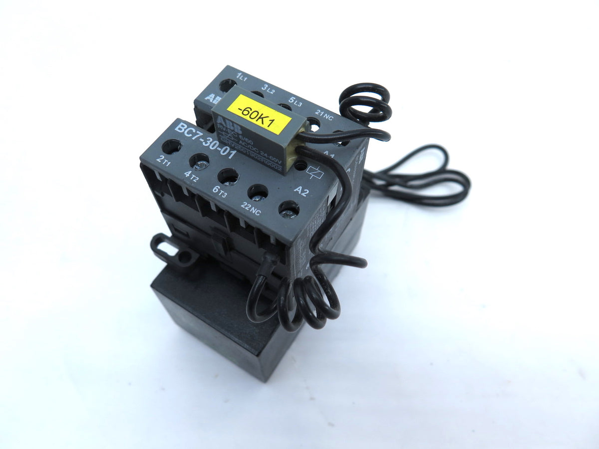 ABB BC7-30-01 Contactor Relay Assembly + Base + Surge Suppressor - Advance Operations
