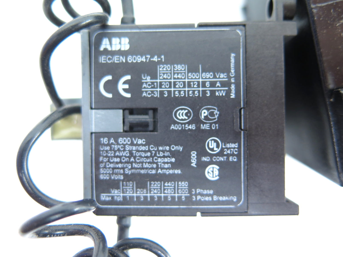 ABB BC7-30-01 Contactor Relay Assembly + Base + Surge Suppressor - Advance Operations