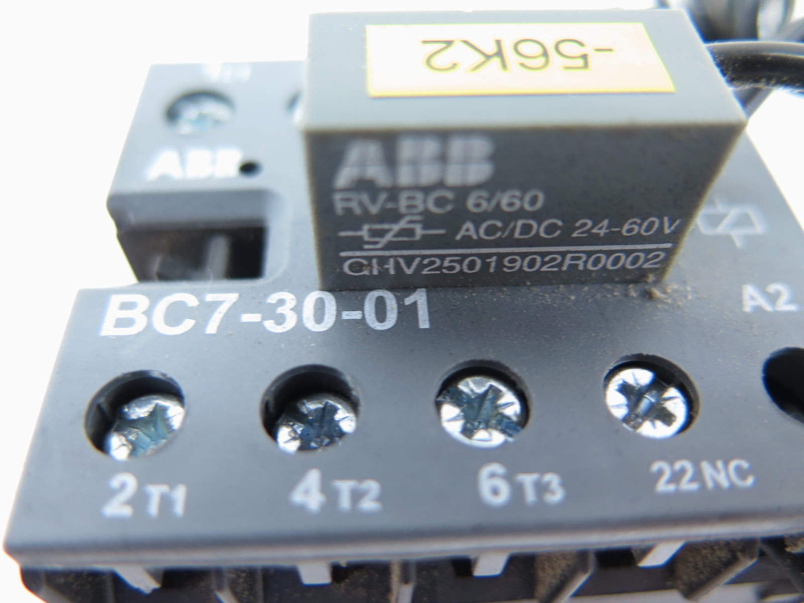 ABB BC7-30-01 Contactor + Surge Suppressor RV-BC 6/60 - Advance Operations