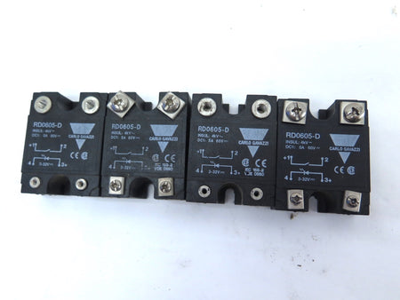 Carlo Gavazzi RD0605-D 4KV 5A 60V Solid State Relay - LOT OF 4 - Advance Operations