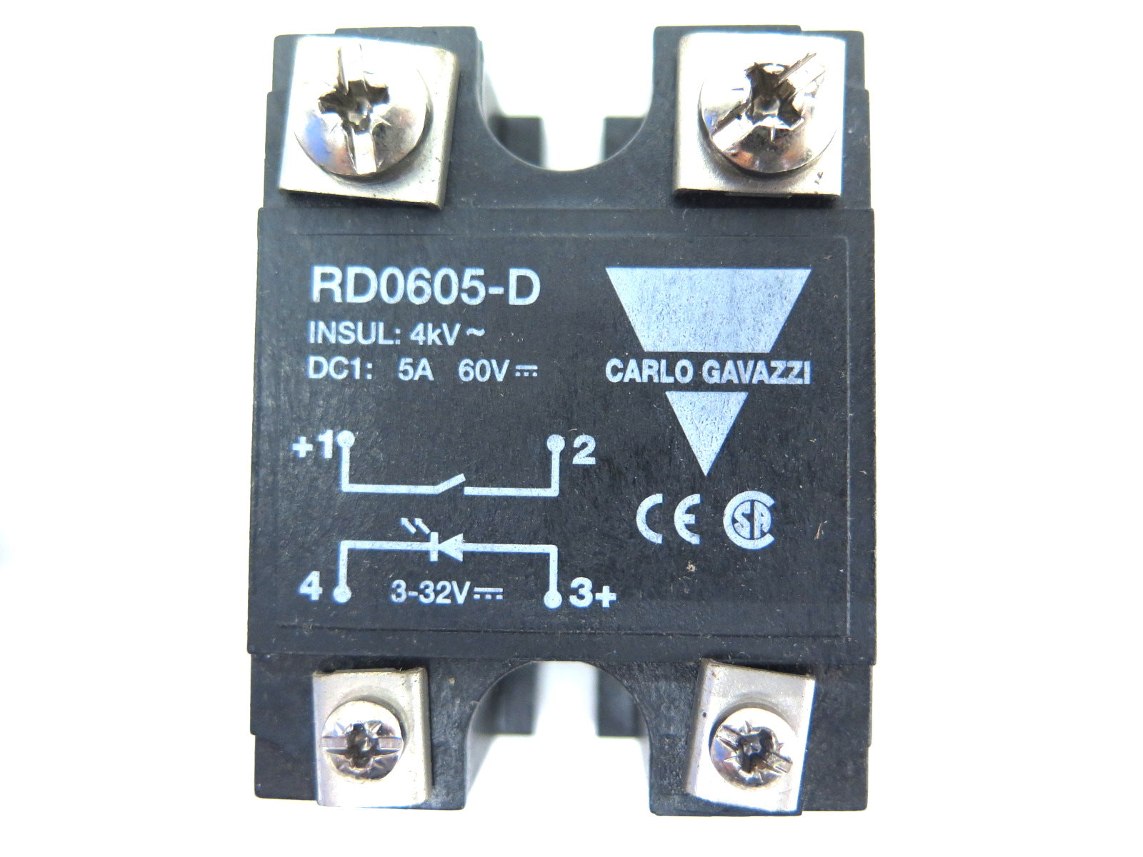 Carlo Gavazzi RD0605-D 4KV 5A 60V Solid State Relay - LOT OF 4 - Advance Operations