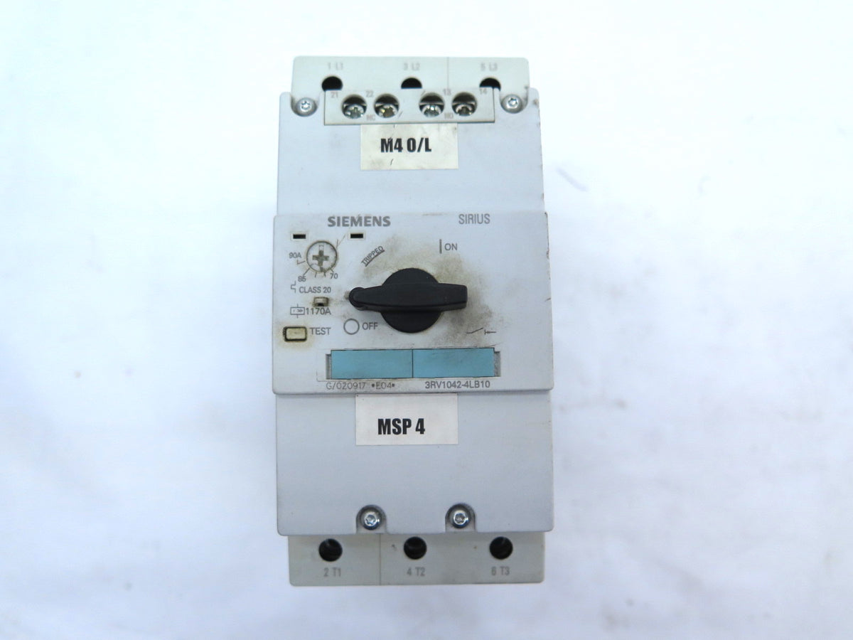Siemens 3RV1042-4LB10 Motor Starter Circuit Breaker Contactor - Advance Operations