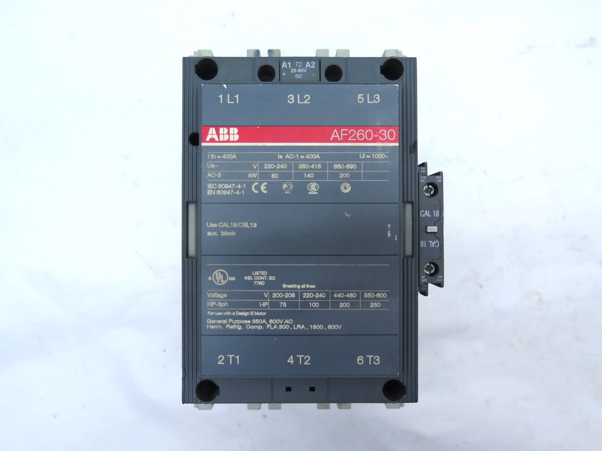 ABB AF260-30 Contactor _220-240V 600VAC - Advance Operations