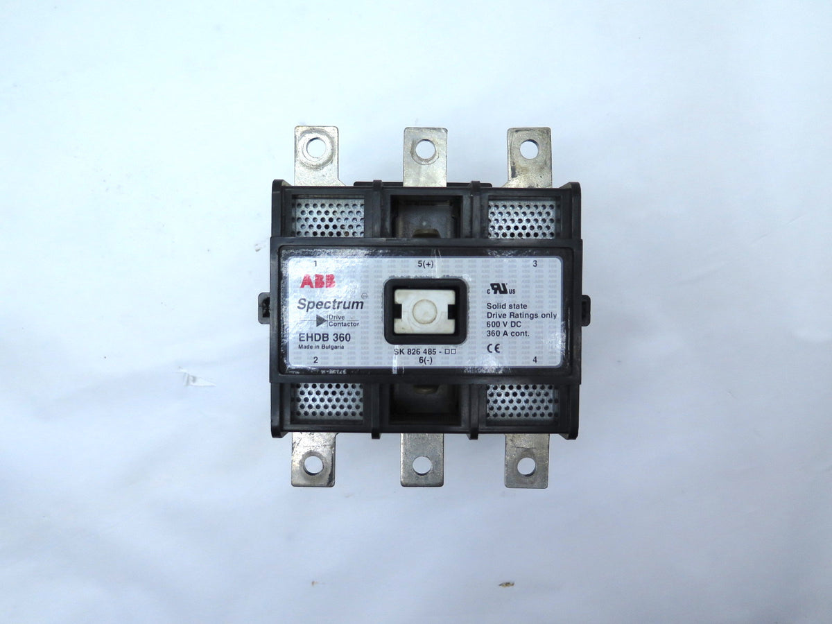 ABB Spectrum EHDB 360 Drive Contactor 600VDC 360A 120 Volt Coil Voltage - Advance Operations