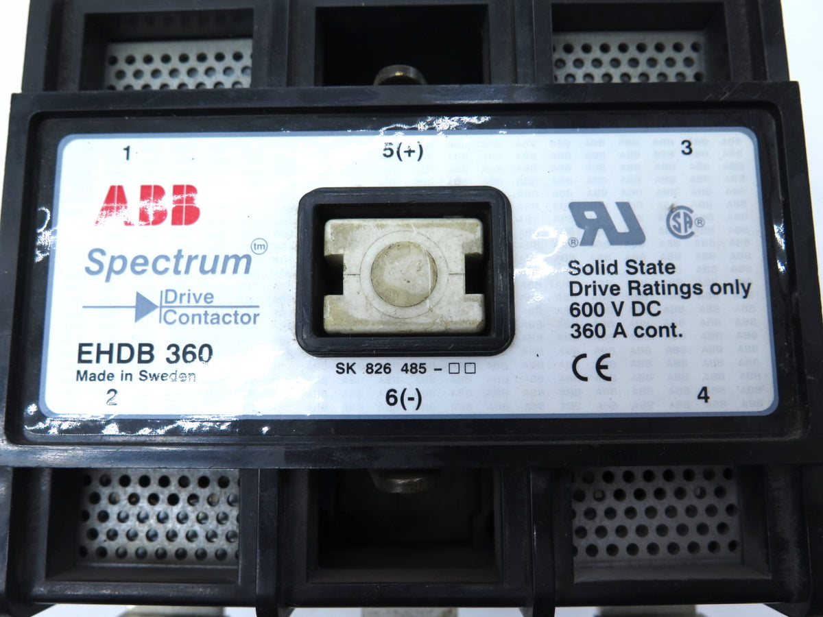 ABB Spectrum EHDB 360 Drive Contactor 600VDC 360A 120V coil - Advance Operations