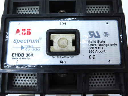 ABB Spectrum EHDB 360 Drive Contactor 600VDC 360A 120V coil - Advance Operations