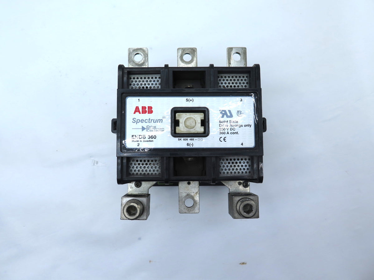 ABB Spectrum EHDB 360 Drive Contactor 600VDC 360A 120V coil - Advance Operations