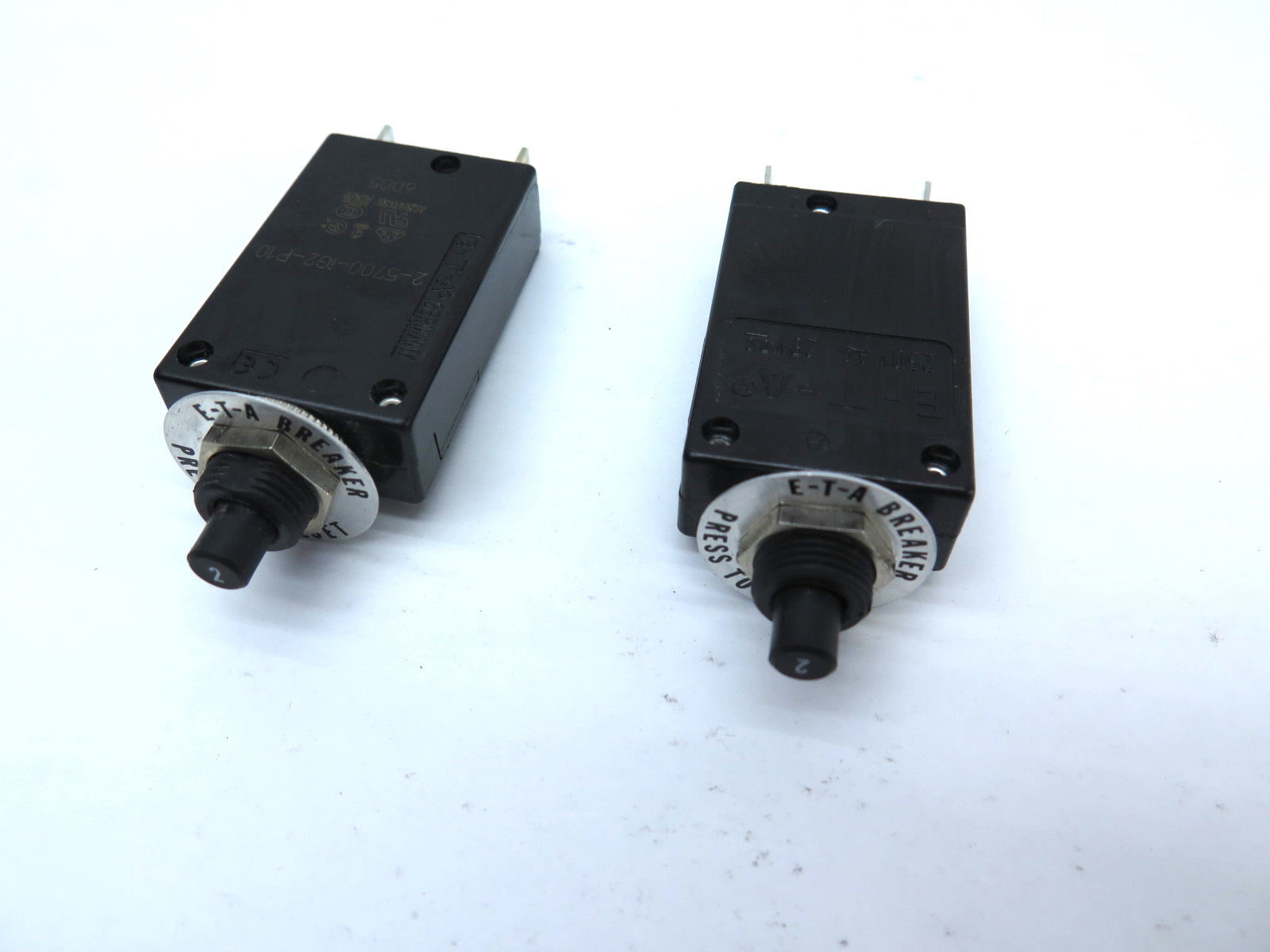 E-T-A 2-5700-IG2-P10 Circuit Breaker - LOT OF 2 - Advance Operations