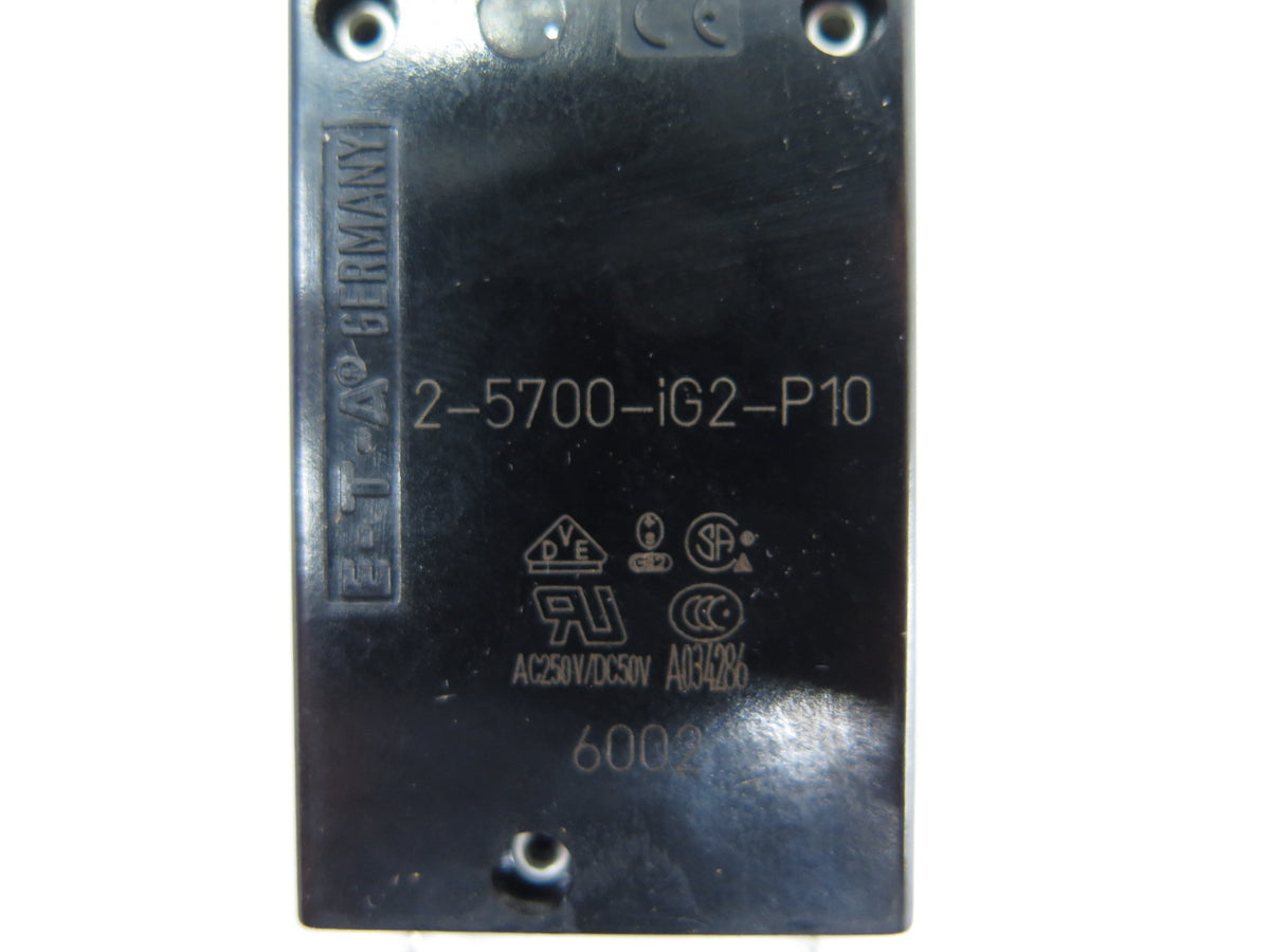 E-T-A 2-5700-IG2-P10 Circuit Breaker - LOT OF 2 - Advance Operations