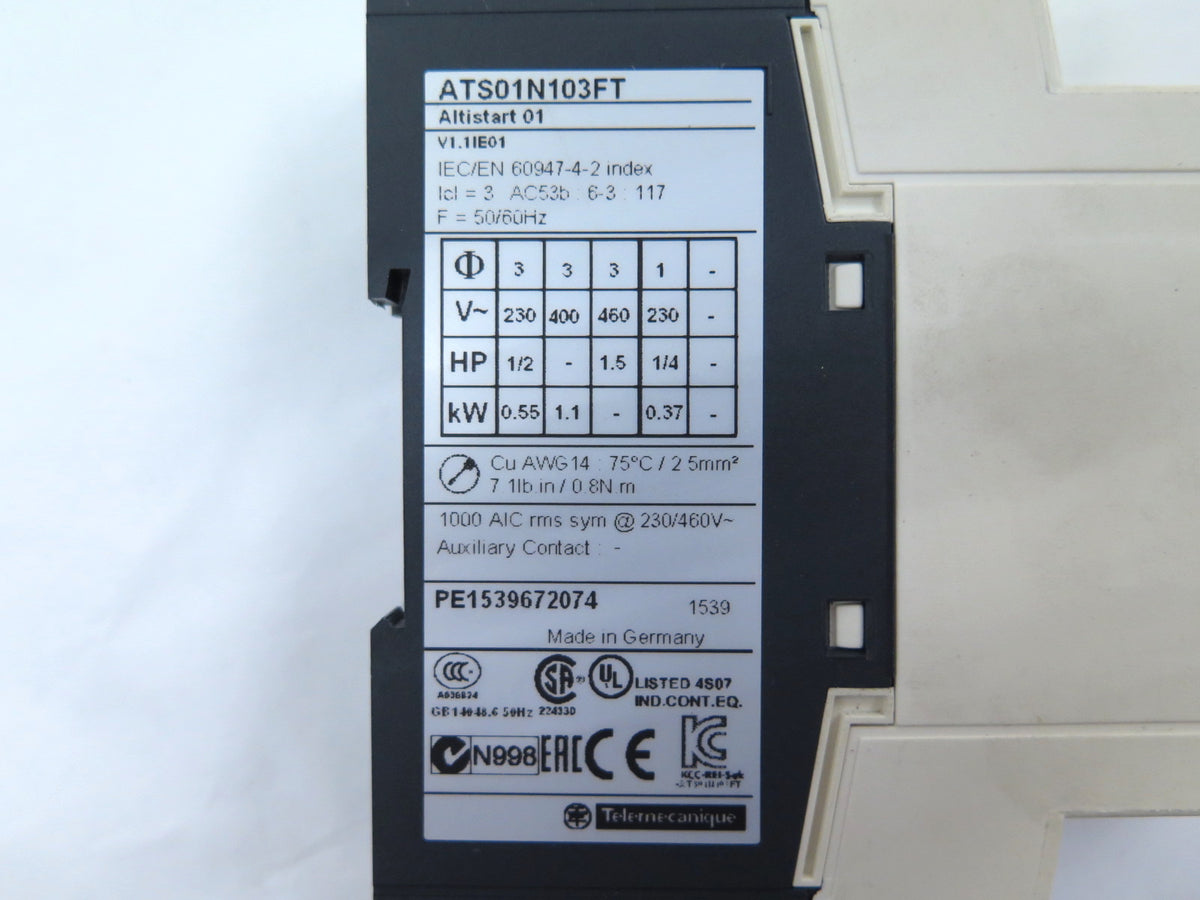 Schneider Electric ATS01N103FT Soft Starter - LOT OF 2 - Advance Operations