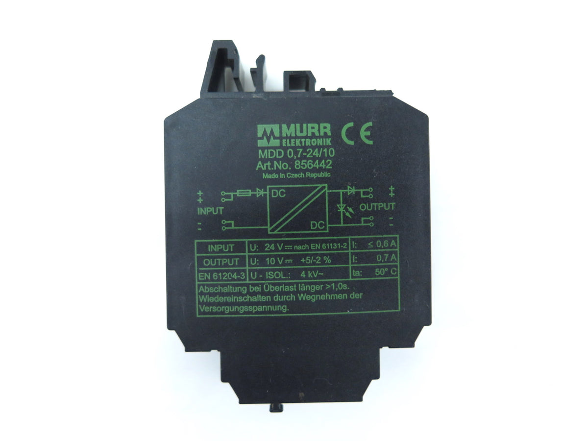 MURR Elektronik MDD 0.7-24/10 856442 Voltage Regulator - Broken Clip - Advance Operations