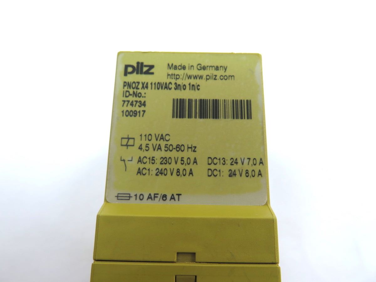 PILZ PN0Z X4 Safety Relay 3N/0 1N/C - Advance Operations