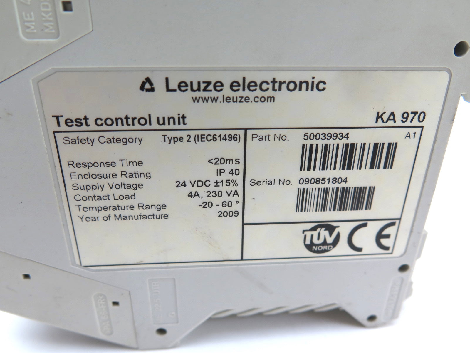 Leuze Electronic KA 970 L0848828 Control Unit - Advance Operations