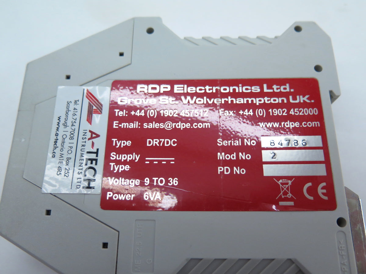 RDP Electronics Ltd DR7DC 9-36V 6VA Transducer - Advance Operations