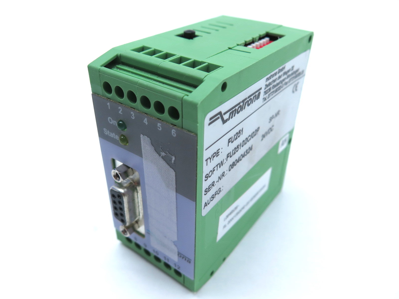 Motrona FU251 Converter - Advance Operations