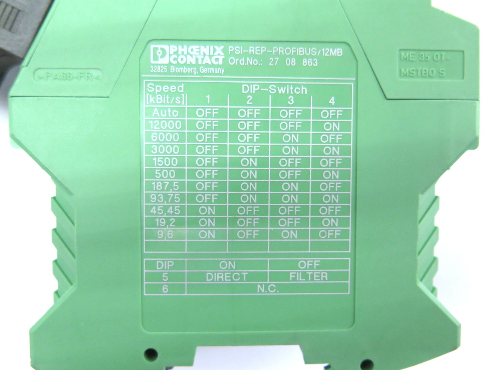 Phoenix Contact PSI-REP-PROFIBUS/12MB Repeater - Advance Operations