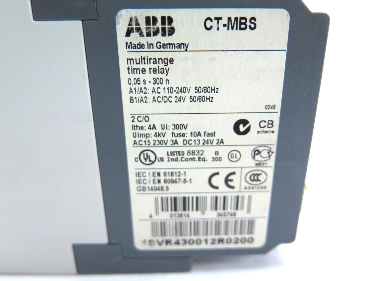 ABB CT-MBS 1SVR430012R0200 Time Relay - Advance Operations