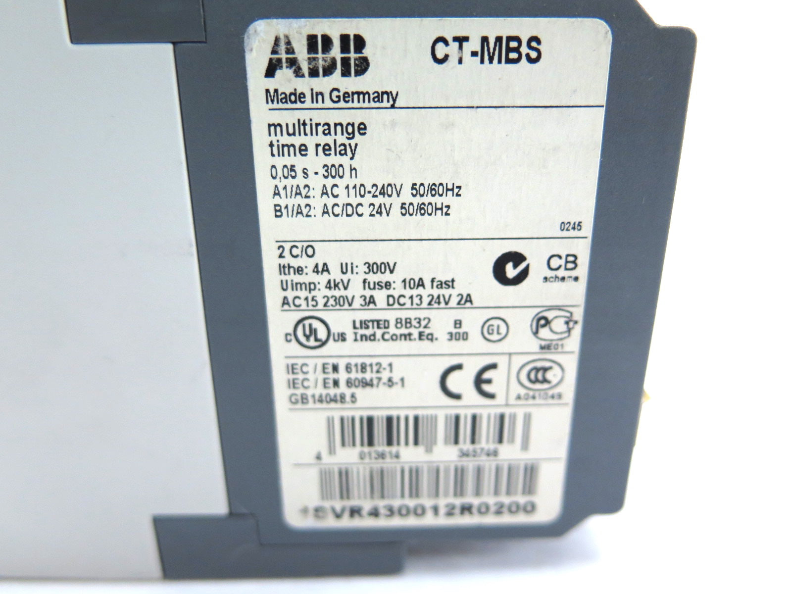 ABB CT-MBS 1SVR430012R0200 Time Relay - Advance Operations