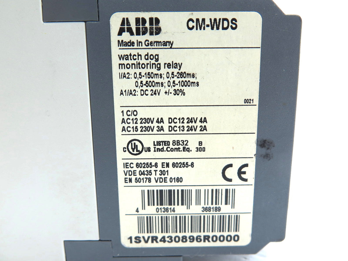ABB CM-WDS 1SVR430896R0000 Monitoring Relay - Advance Operations