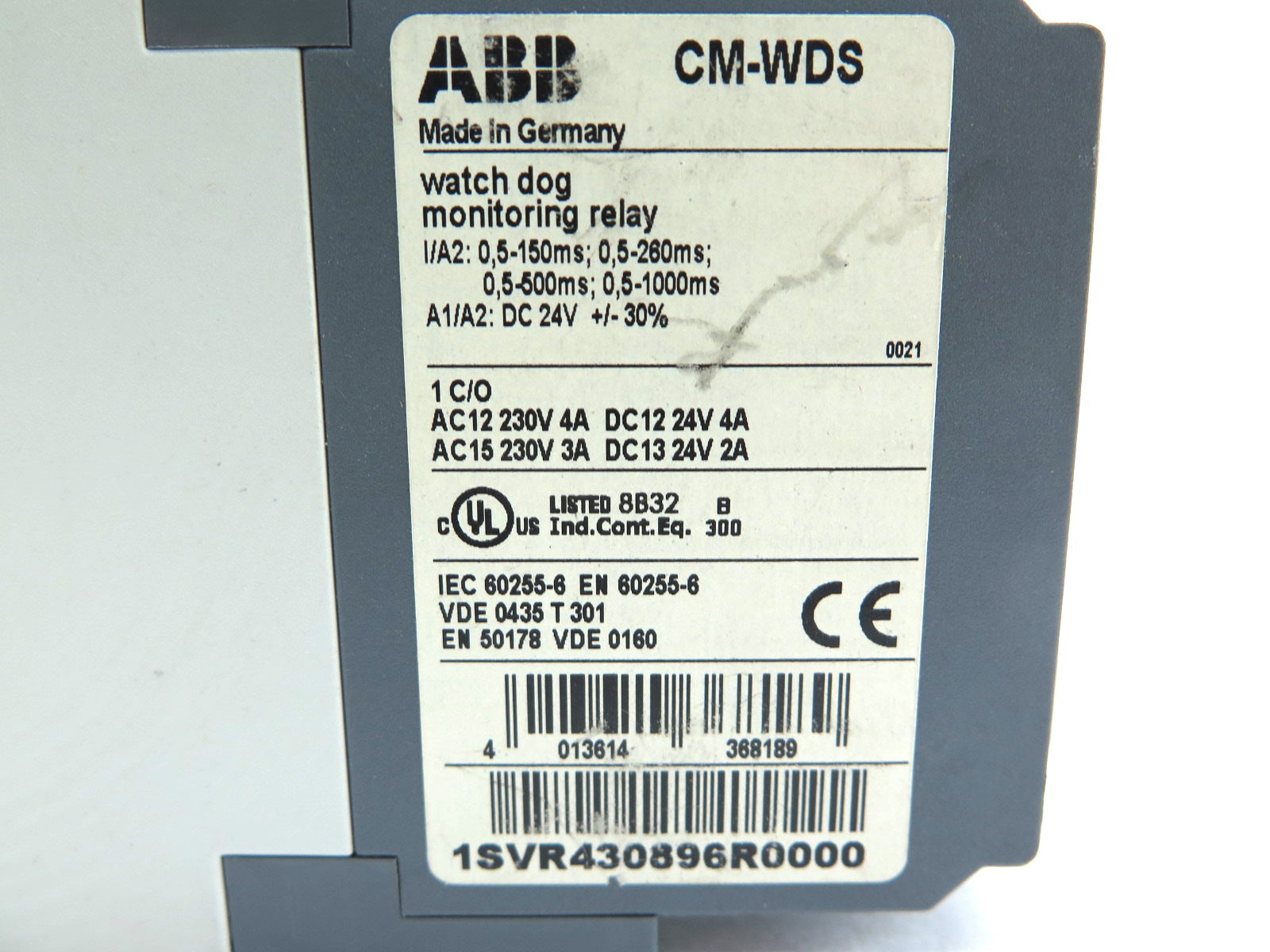 ABB CM-WDS 1SVR430896R0000 Monitoring Relay - READ - Advance Operations