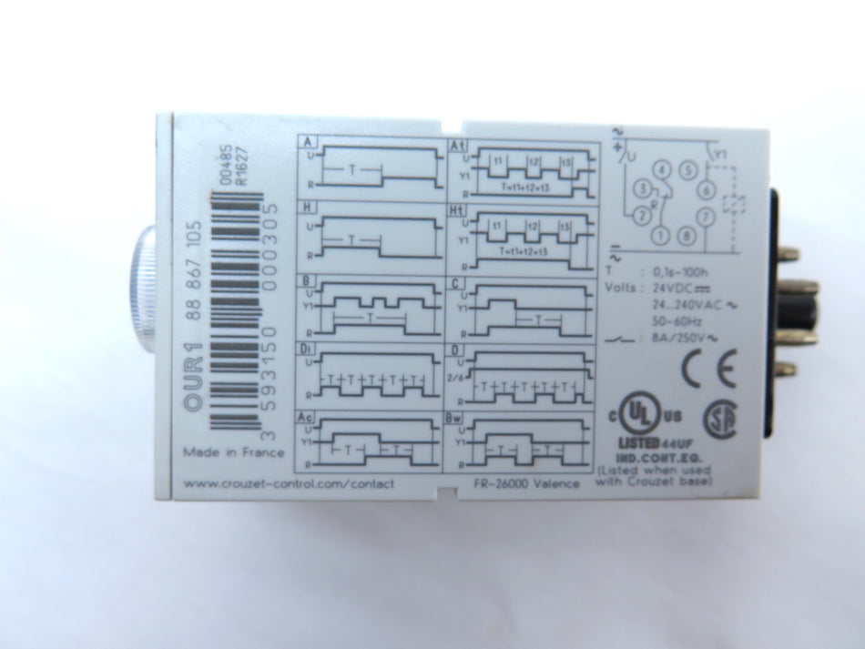 Crouzet OUR1 88867105 Multi-Function Multi-Range Multi-Voltage Relay Output - Advance Operations