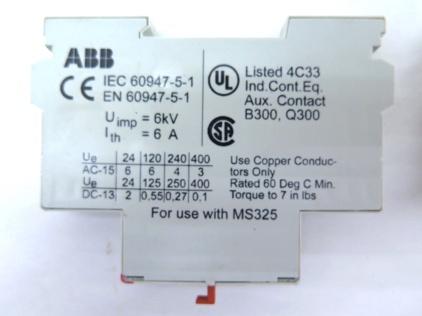 ABB 60947-5-1 MS325 Manual Starter - LOT OF 2 - Advance Operations